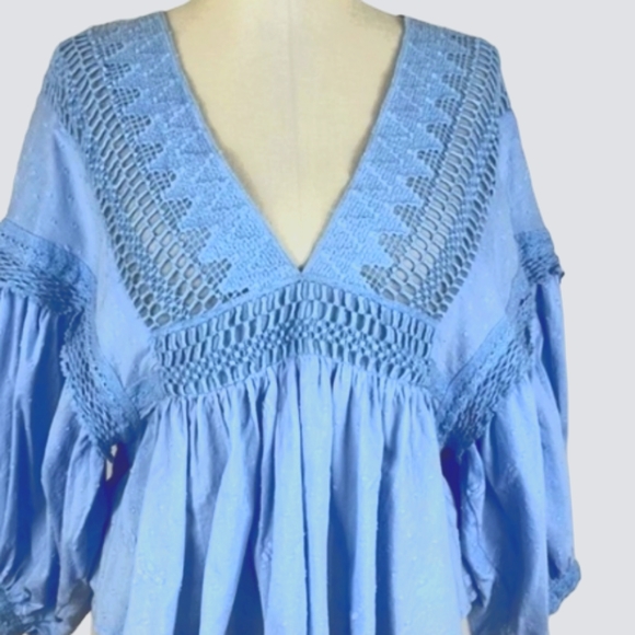 Free People Drive You Mad boho Blouse size xs - Picture 11 of 16